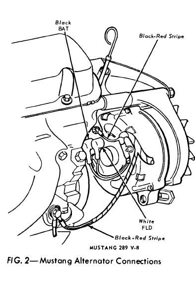 46 Mustang Alternator Wiring - Wiring Diagram Harness Info