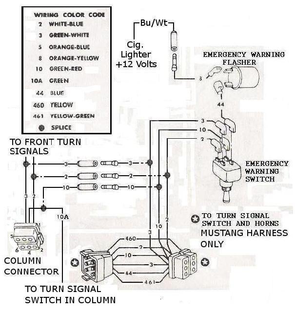 Mustang Turn Signal Flasher Wiring Diagram